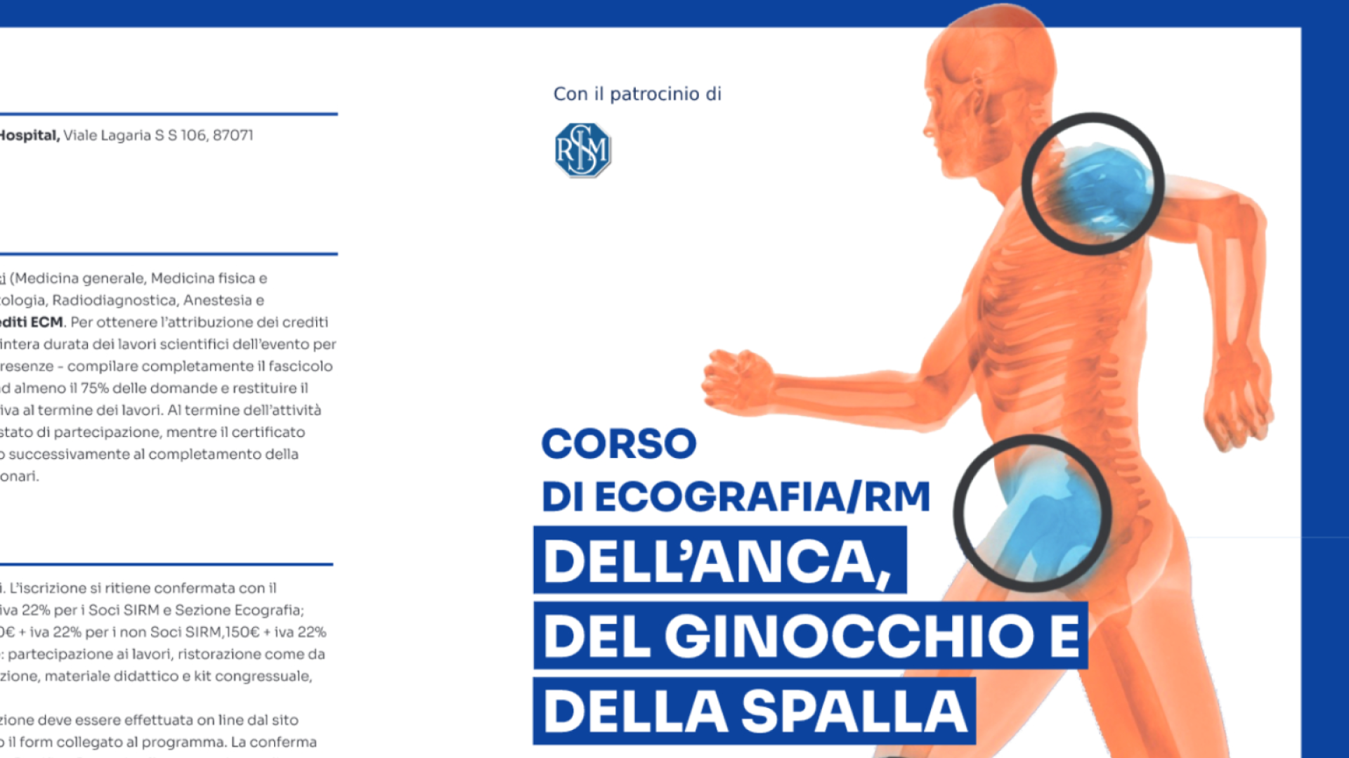 Corso di Ecografia e Risonanza Muscolo Scheletrica