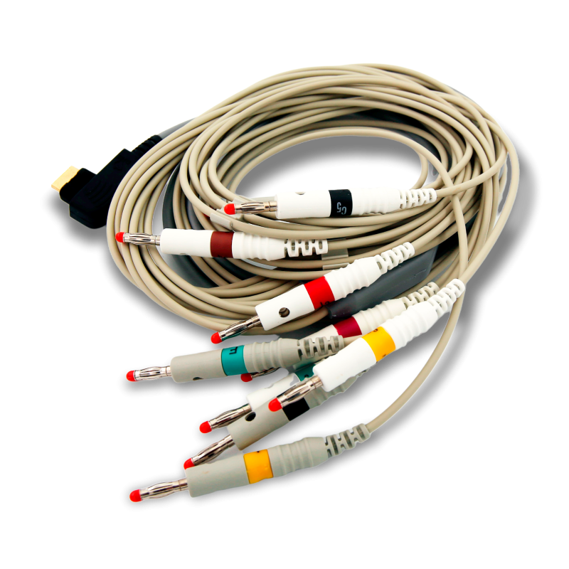 DMS Serie Cavi ECG per Holter 300-4A Att. HDMI - Att. Banana 10 Fili cm. 100