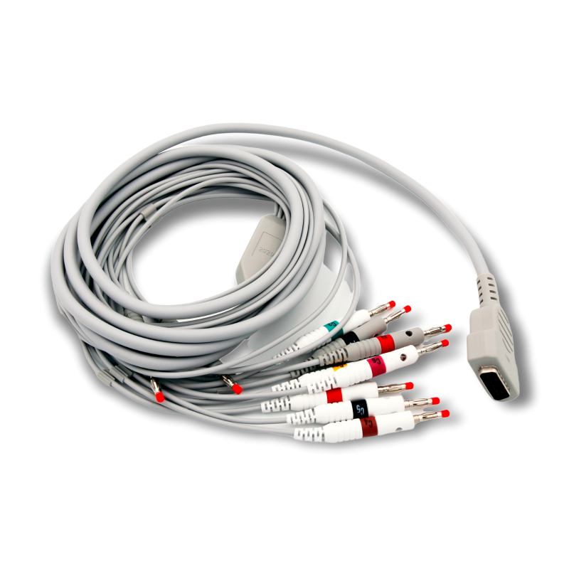 Cavo Paziente ECG completo, con 10 cavetti, IEC. Per Mac 400/500/800