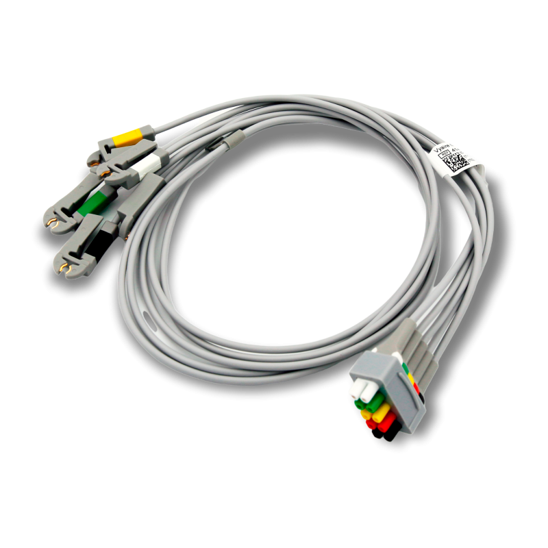 Set Cavetti, ECG, Multi-Link, 5-Cavetti a Pinzetta, IEC, 130 cm