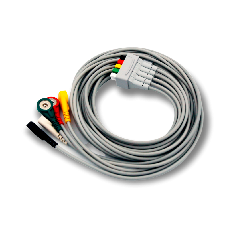 Set Cavetti, ECG, Multi-Link, 5-Cavetti a Bottone, IEC, 130