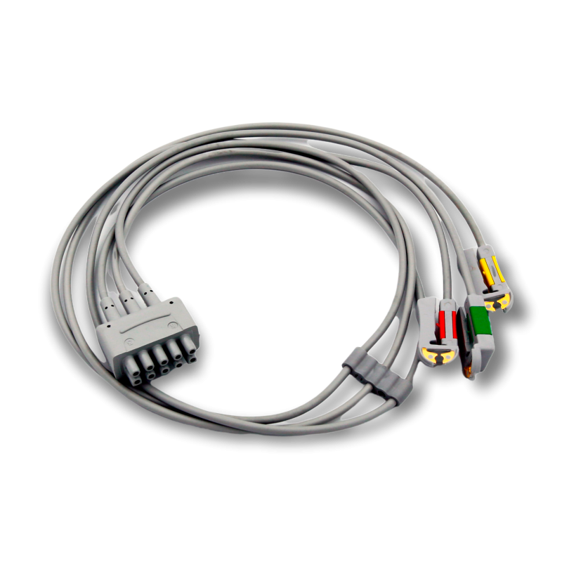 Set Cavetti, ECG, Multi-Link, 3-Cavetti a Pinzetta, IEC, 74